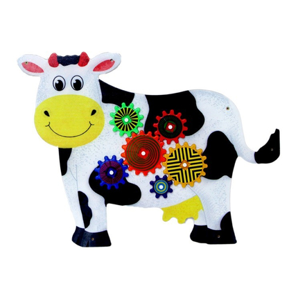 Panneau mural animal - Vache joyeuse