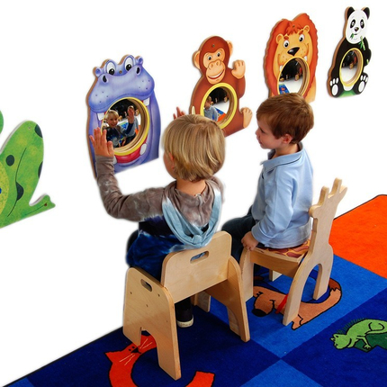 Miroirs muraux animaux - Panda et ses amis