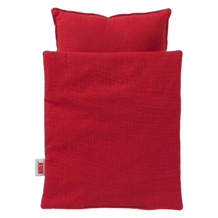 Linge de lit poupée KREA Couette + oreiller, rouge