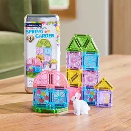 Magna-Tiles | microMAGS Spring Garden, 24 pièces
