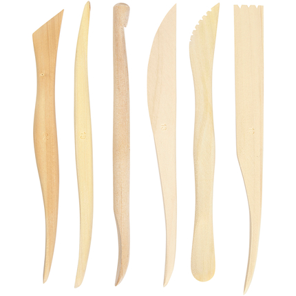 Outils de sculpture en bois, 6 pièces
