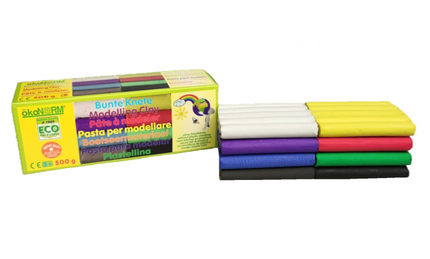 Pâte à modeler 500 g - 8 couleurs
