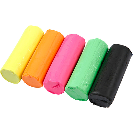 Pâte à modeler 400 g - Couleurs néon