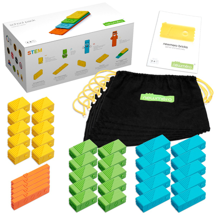 Briques newméro - Pack école, 285 pièces