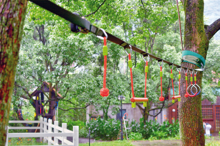 Parcours d’obstacles ninja, 12 m