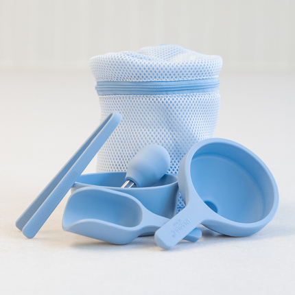 Kit de démarrage jeu sensoriel - Bleu, 5 pièces