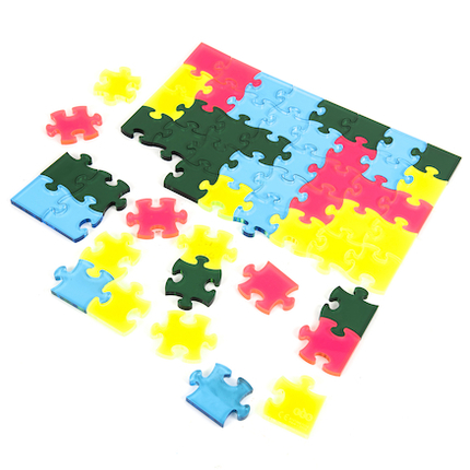 Puzzle translucide, 56 pièces
