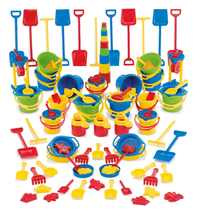 Kit jouets de plage pour écoles/garderies, 100 pcs
