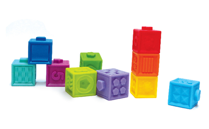 Blocs sensoriels texturés, 10 pièces