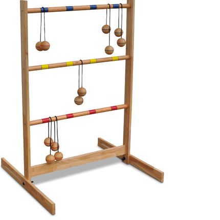 Jeu de lancer Spin Ladder en bois d'hévéa