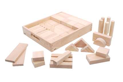 Ensemble de blocs géants en bois, 54 pièces