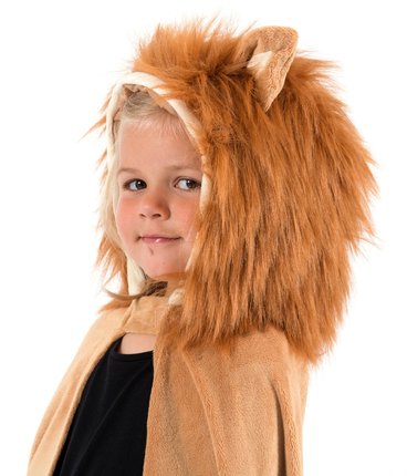 Costume cape lion, taille 3/8 ans