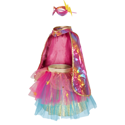 Costume superhéroïne - Rose, taille 4/6 ans