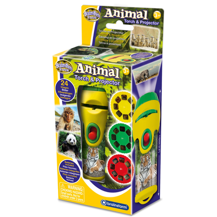 Lampe torche projecteur av. diapositives - Animaux