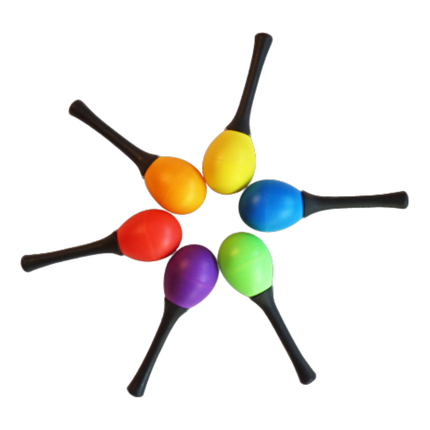 Paire de maracas (couleurs diverses)