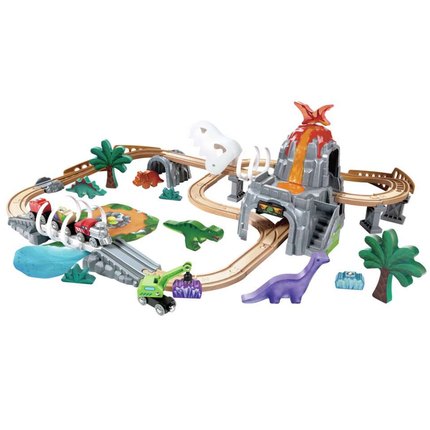 Circuit de train - Dino aventure, 61 pièces