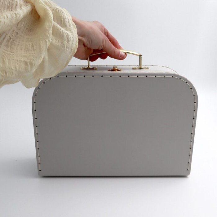 Coffre à jouer 29 x 19 x 10 cm - Gris