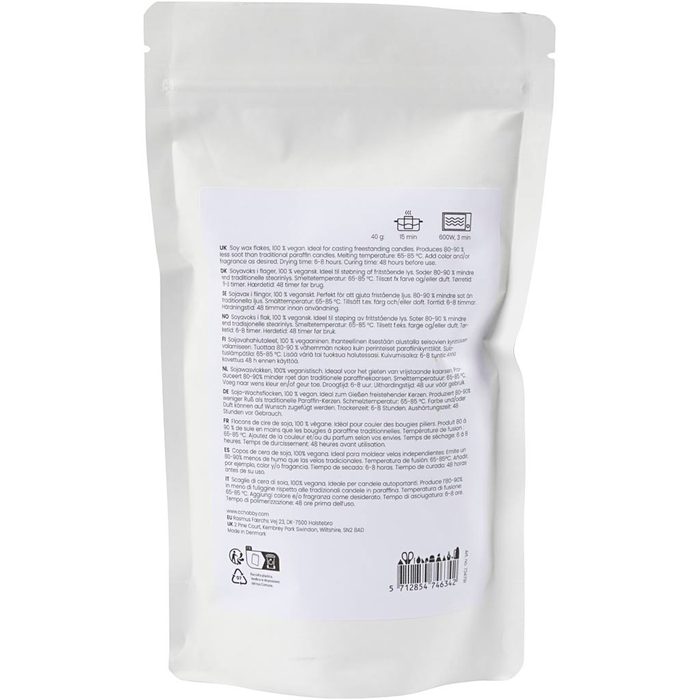 Cire soja 250 g pour bougie autoportante - Crème